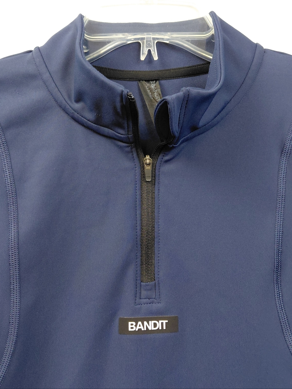 Bandit Quarter Zip Running Pullover Women's Size X Large Navy Blue - Picture 6 of 7